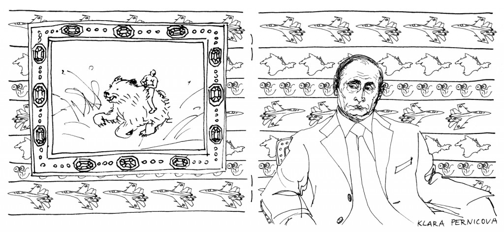 Vladimir Putin coloring book double page